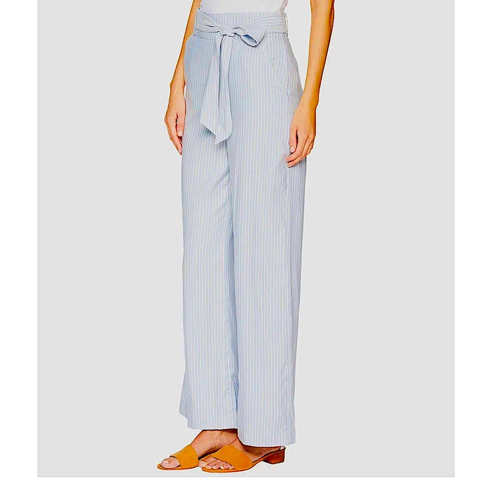 BALDWIN Kansas City Simone Wide Leg Tie Waist Striped Pants